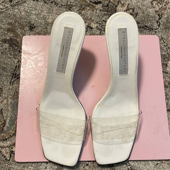STELLA McCARTNEY white transparent strap heel. - Picture 7 of 7
